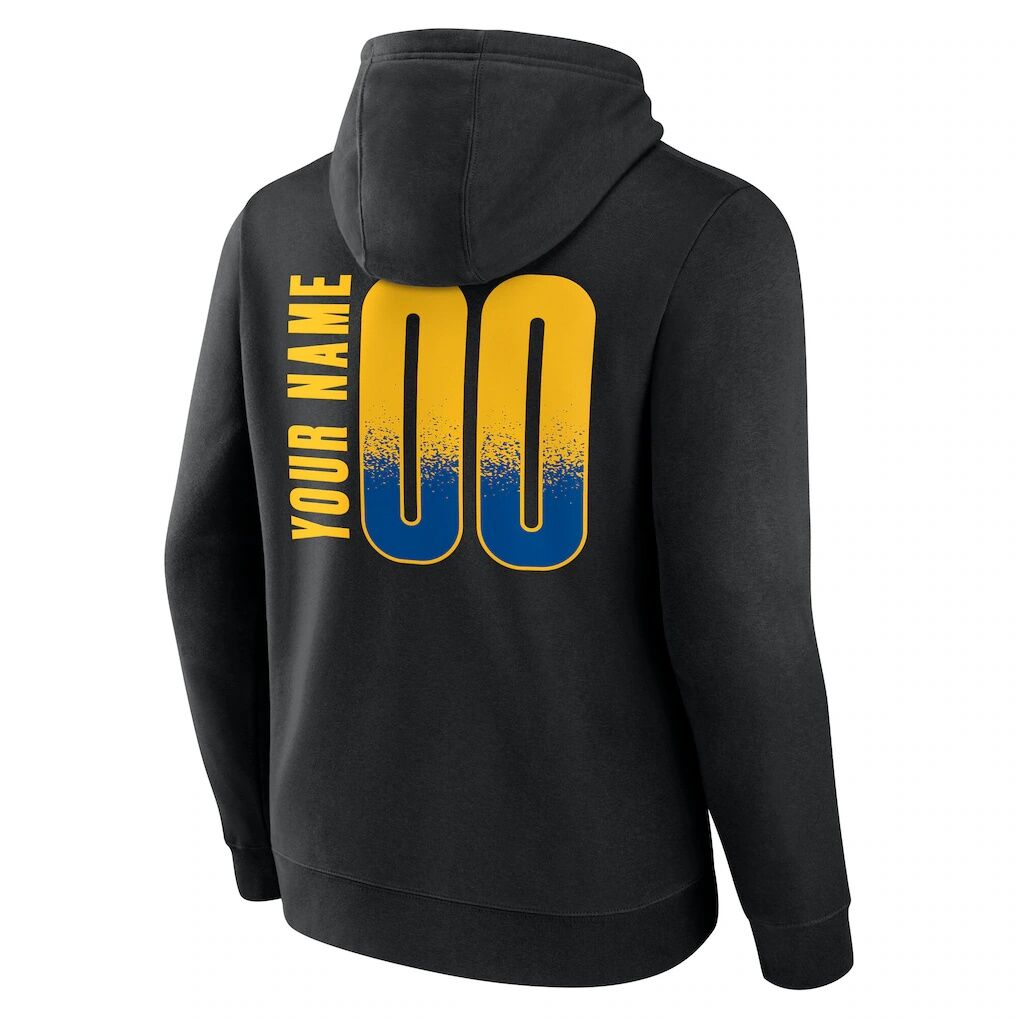Golden State Warriors  Home Court Pop Personalized Name & Number Hoodie
