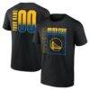 Golden State Warriors Home Court Pop Personalized Name & Number T-Shirt - Black - Front View