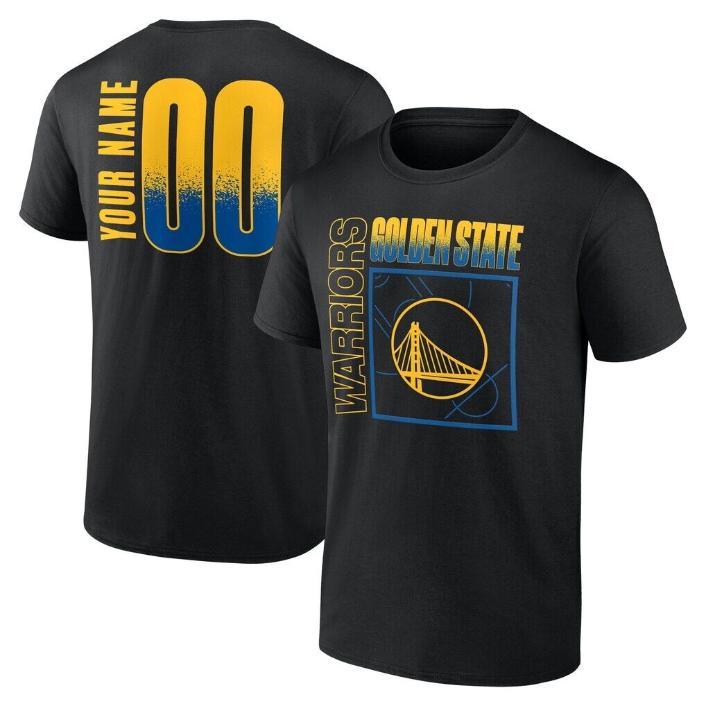 Golden State Warriors  Home Court Pop Personalized Name & Number T-Shirt