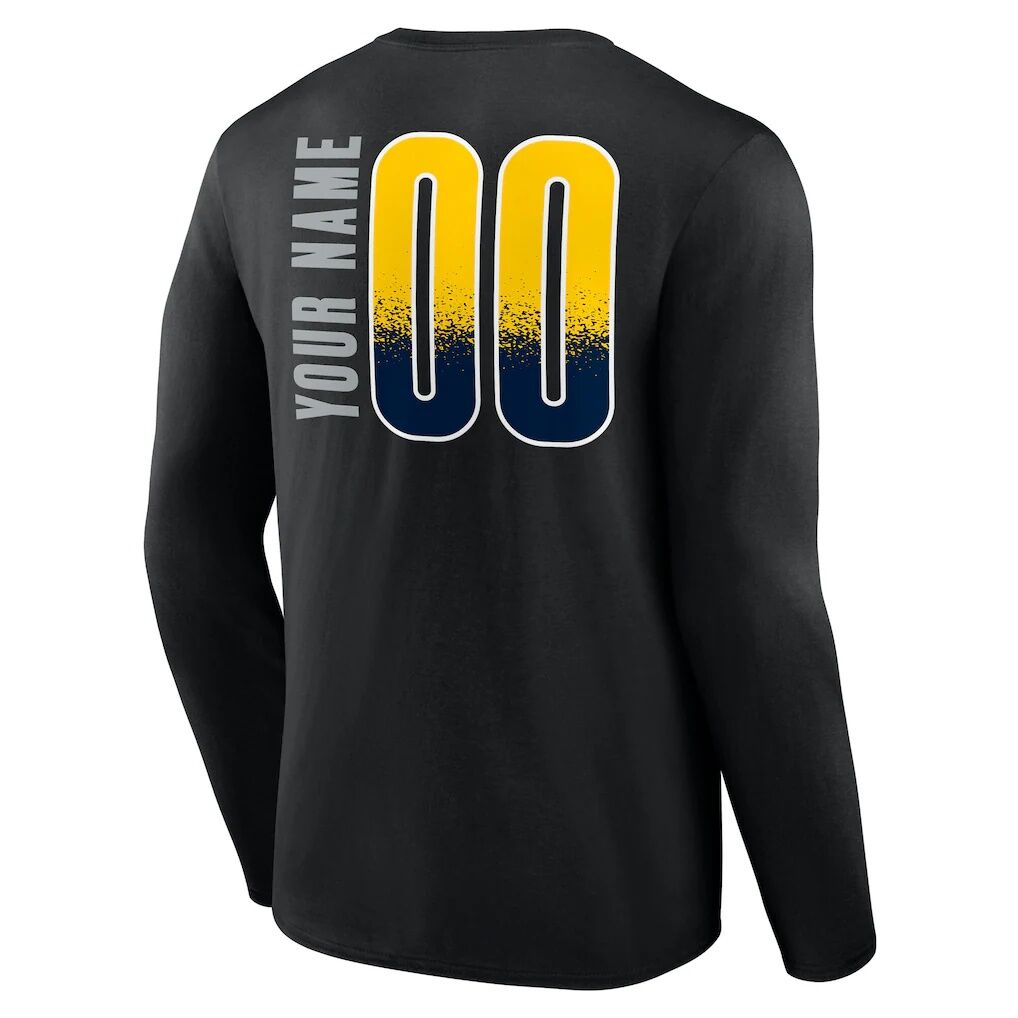 Indiana Pacers  Home Court Pop Personalized Name & Number Long Sleeve T-Shirt