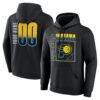Indiana Pacers Home Court Pop Personalized Name & Number Hoodie - Black - Front View