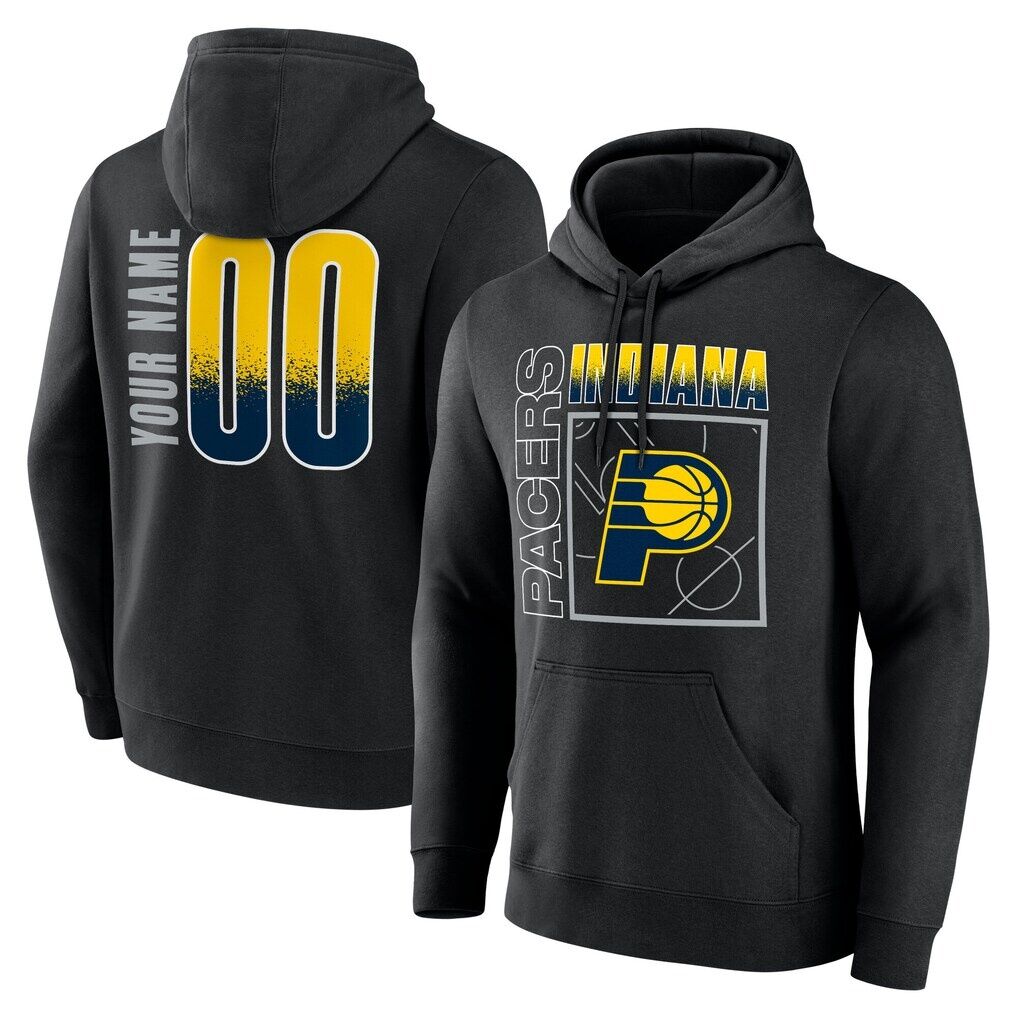 Indiana Pacers  Home Court Pop Personalized Name & Number Hoodie