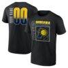 Indiana Pacers Home Court Pop Personalized Name & Number T-Shirt - Black - Front View