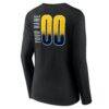 Indiana Pacers Women's Home Court Pop Personalized Name & Number Long Sleeve V-Neck T-Shirt - Black - Detail View