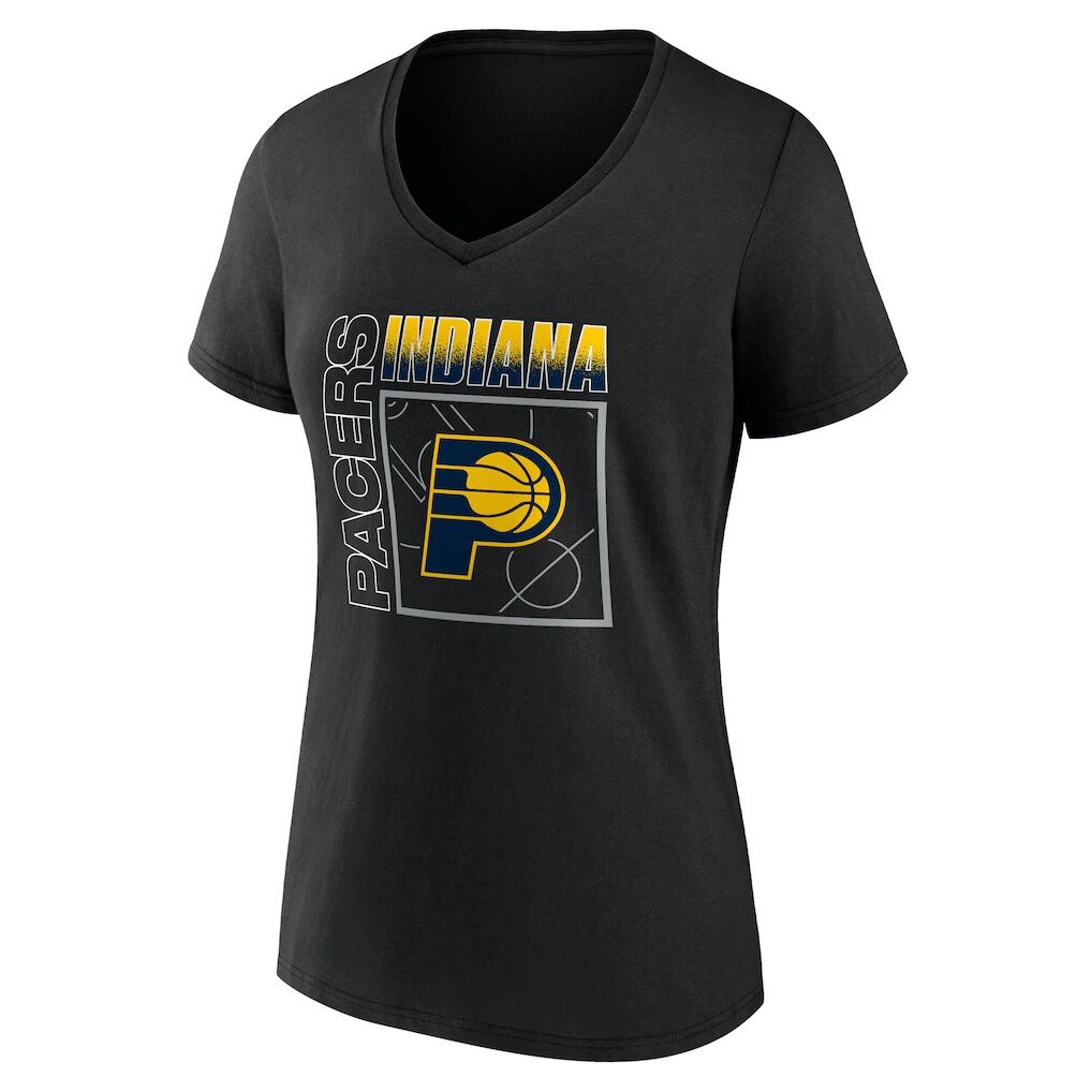 Indiana Pacers Women's Home Court Pop Personalized Name & Number V-Neck T-Shirt