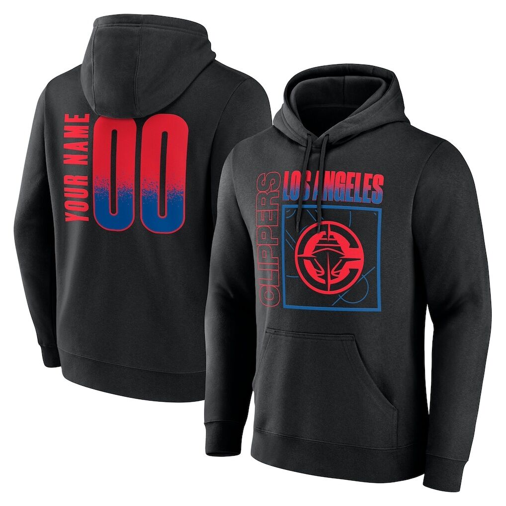 LA Clippers Big & Tall Home Court Pop Personalized Name & Number Hoodie