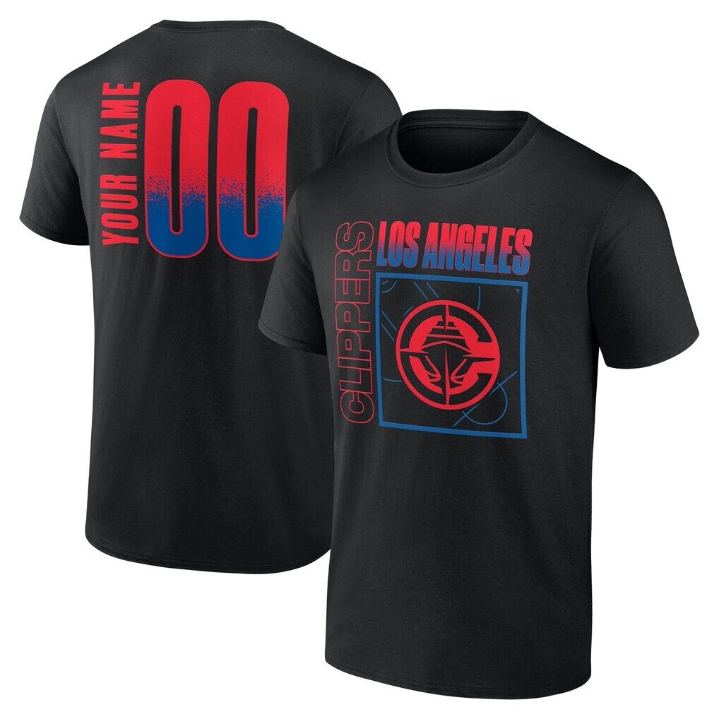 LA Clippers Big & Tall Home Court Pop Personalized Name & Number T-Shirt