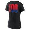 LA Clippers Women's Home Court Pop Personalized Name & Number V-Neck T-Shirt - Black - Detail View