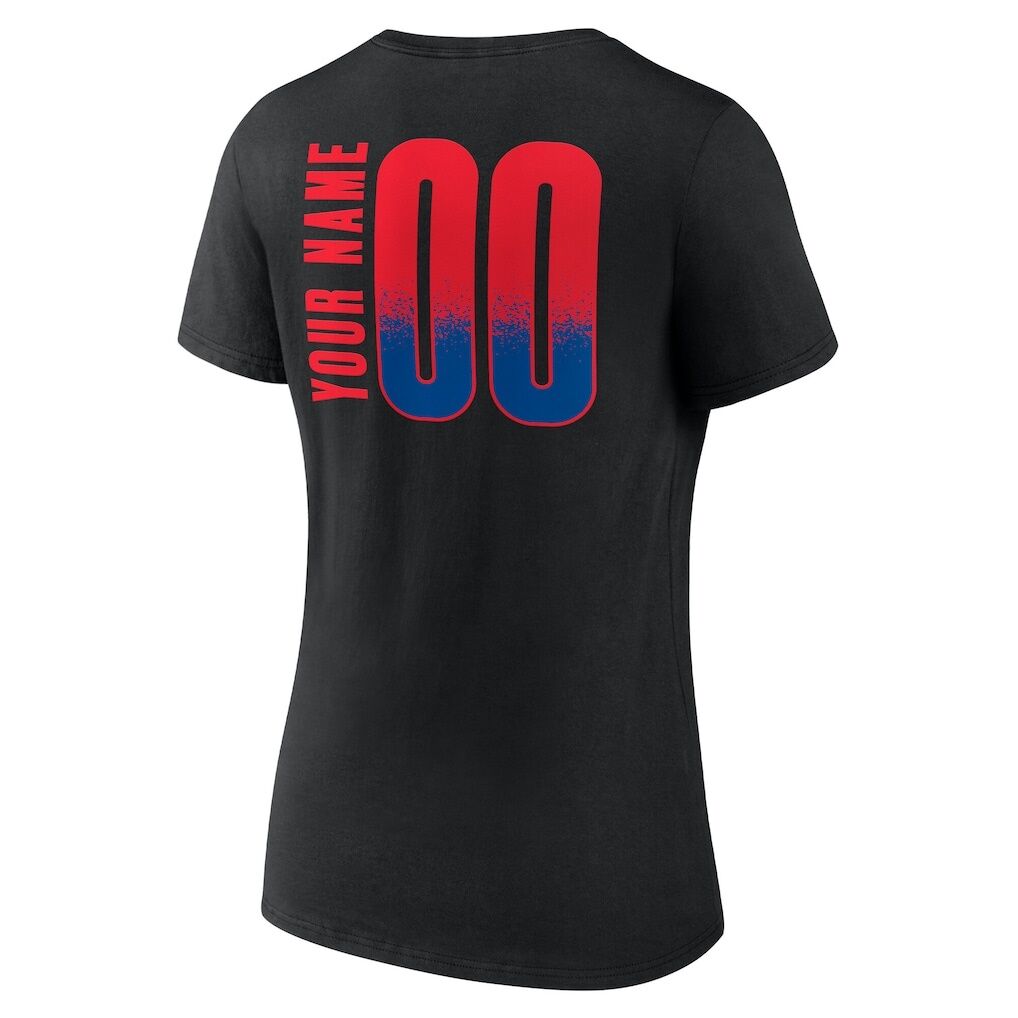 LA Clippers Women's Home Court Pop Personalized Name & Number V-Neck T-Shirt