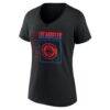LA Clippers Women's Home Court Pop Personalized Name & Number V-Neck T-Shirt - Black - Side View