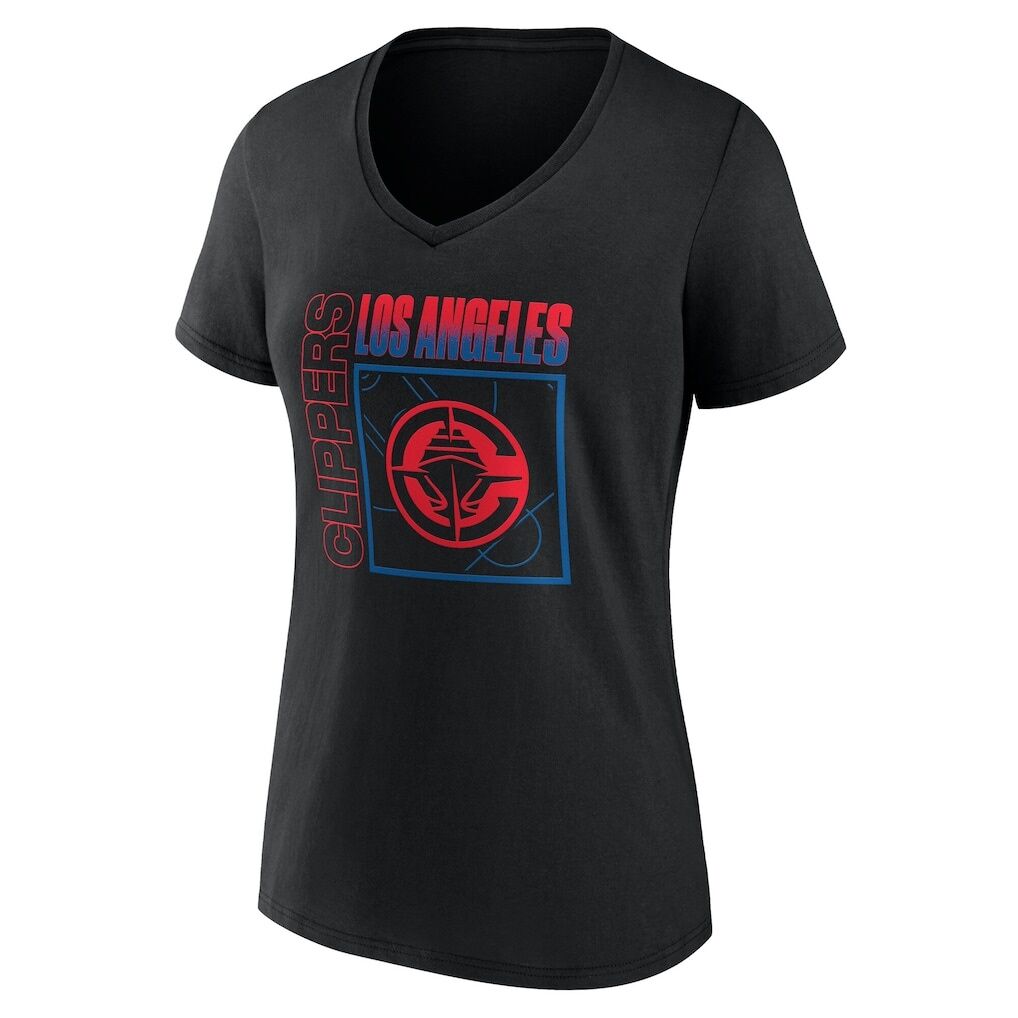 LA Clippers Women's Home Court Pop Personalized Name & Number V-Neck T-Shirt