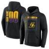 Los Angeles Lakers Home Court Pop Personalized Name & Number Hoodie - Black - Front View
