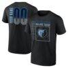 Memphis Grizzlies Big & Tall Home Court Pop Personalized Name & Number T-Shirt - Black - Front View