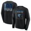 Memphis Grizzlies Home Court Pop Personalized Name & Number Sweatshirt - Black - Front View