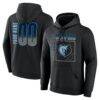 Memphis Grizzlies Home Court Pop Personalized Name & Number Hoodie - Black - Front View