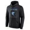 Memphis Grizzlies Home Court Pop Personalized Name & Number Hoodie - Black - Side View