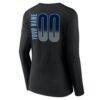 Memphis Grizzlies Women's Home Court Pop Personalized Name & Number Long Sleeve V-Neck T-Shirt - Black - Detail View