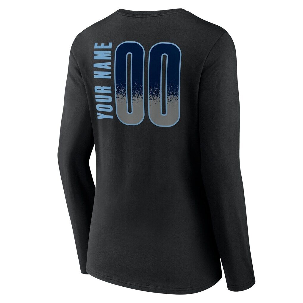 Memphis Grizzlies Women's Home Court Pop Personalized Name & Number Long Sleeve V-Neck T-Shirt