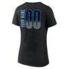 Memphis Grizzlies Women's Home Court Pop Personalized Name & Number V-Neck T-Shirt - Black - Detail View