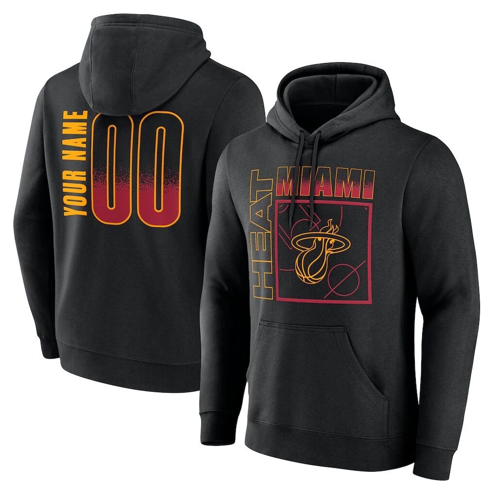 Miami Heat Big & Tall Home Court Pop Personalized Name & Number Hoodie