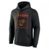 Miami Heat Home Court Pop Personalized Name & Number Hoodie - Black - Side View