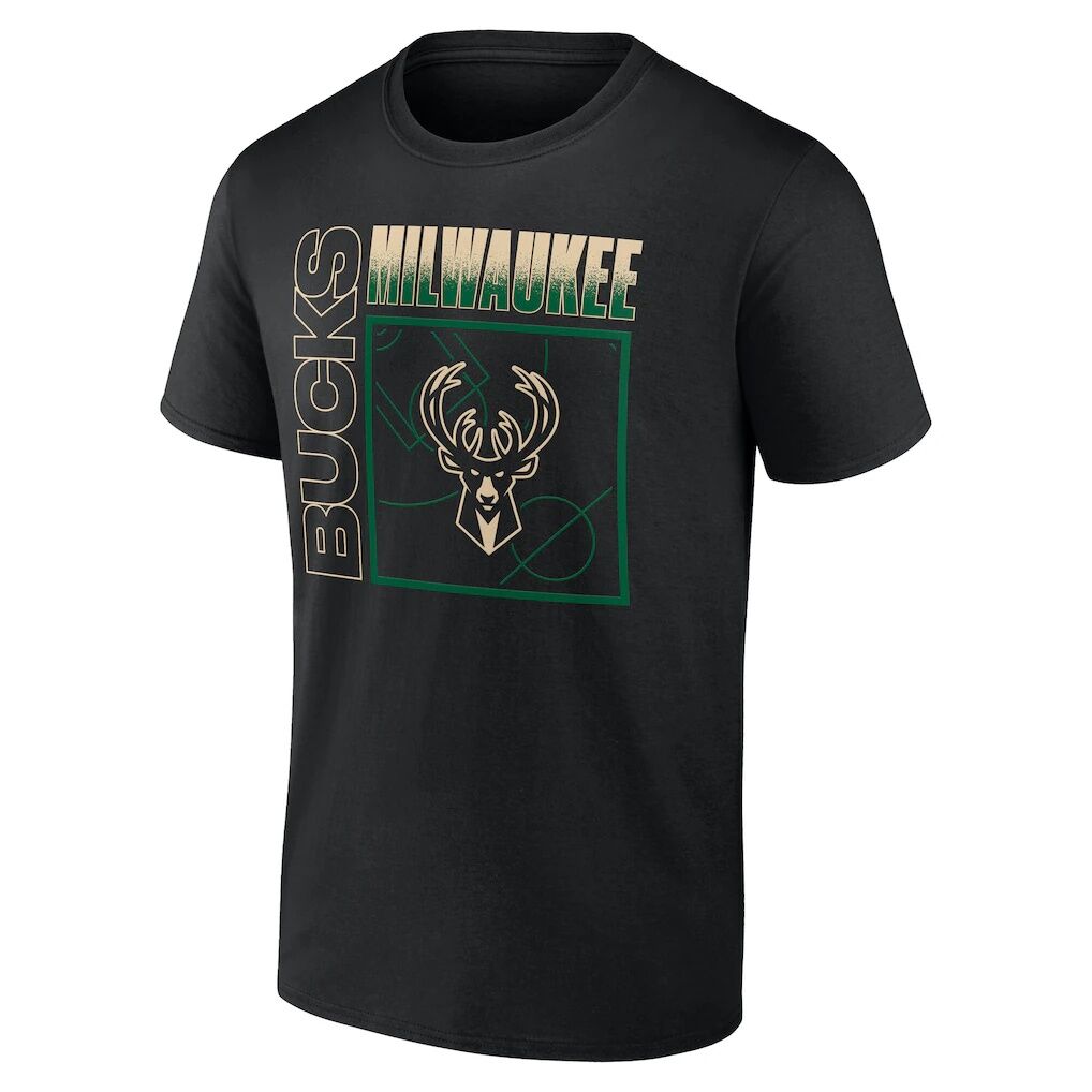 Milwaukee Bucks  Home Court Pop Personalized Name & Number T-Shirt