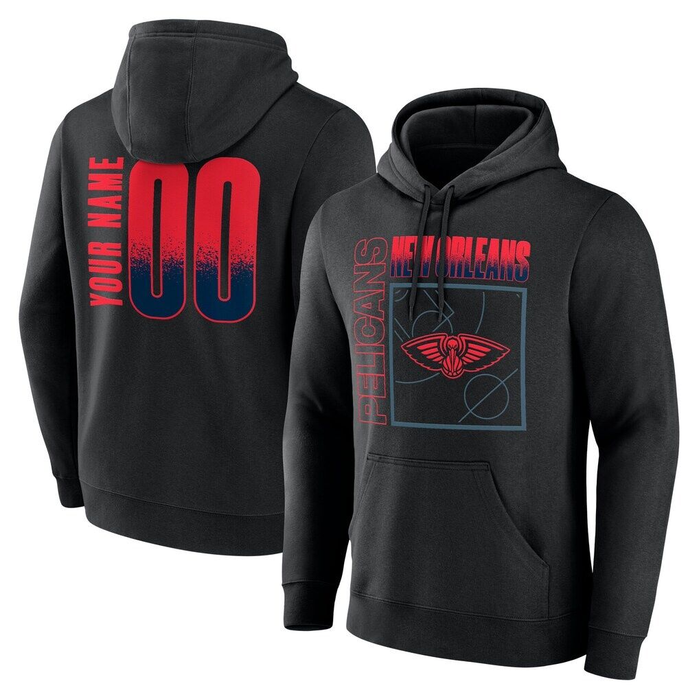 New Orleans Pelicans Big & Tall Home Court Pop Personalized Name & Number Hoodie
