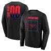 New Orleans Pelicans Home Court Pop Personalized Name & Number Sweatshirt - Black - Front View