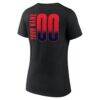 New Orleans Pelicans Women's Home Court Pop Personalized Name & Number V-Neck T-Shirt - Black - Detail View