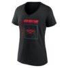 New Orleans Pelicans Women's Home Court Pop Personalized Name & Number V-Neck T-Shirt - Black - Side View