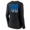Orlando Magic Women's Home Court Pop Personalized Name & Number Long Sleeve V-Neck T-Shirt - Black - Detail View