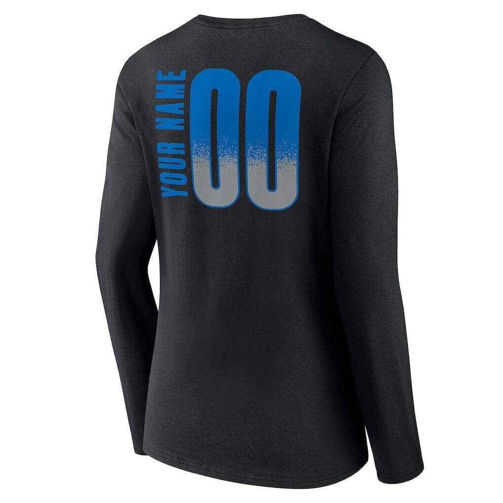 Orlando Magic Women's Home Court Pop Personalized Name & Number Long Sleeve V-Neck T-Shirt