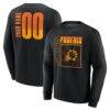 Phoenix Suns Home Court Pop Personalized Name & Number Sweatshirt - Black - Front View