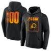 Phoenix Suns Home Court Pop Personalized Name & Number Hoodie - Black - Front View