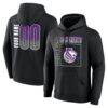 Sacramento Kings Big & Tall Home Court Pop Personalized Name & Number Hoodie - Black - Front View