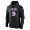 Sacramento Kings Big & Tall Home Court Pop Personalized Name & Number Hoodie - Black - Side View