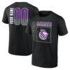 Sacramento Kings Big & Tall Home Court Pop Personalized Name & Number T-Shirt - Black - Front View