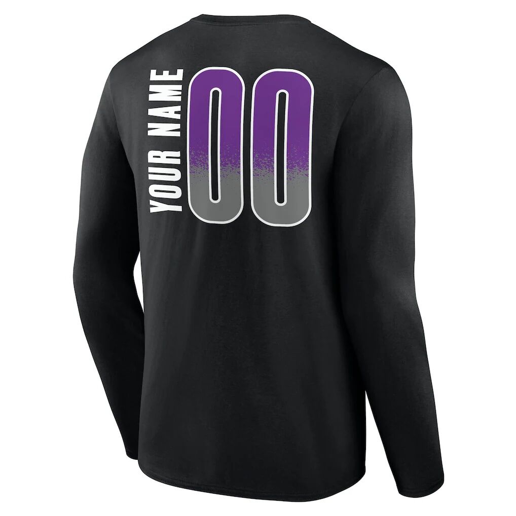 Sacramento Kings  Home Court Pop Personalized Name & Number Long Sleeve T-Shirt