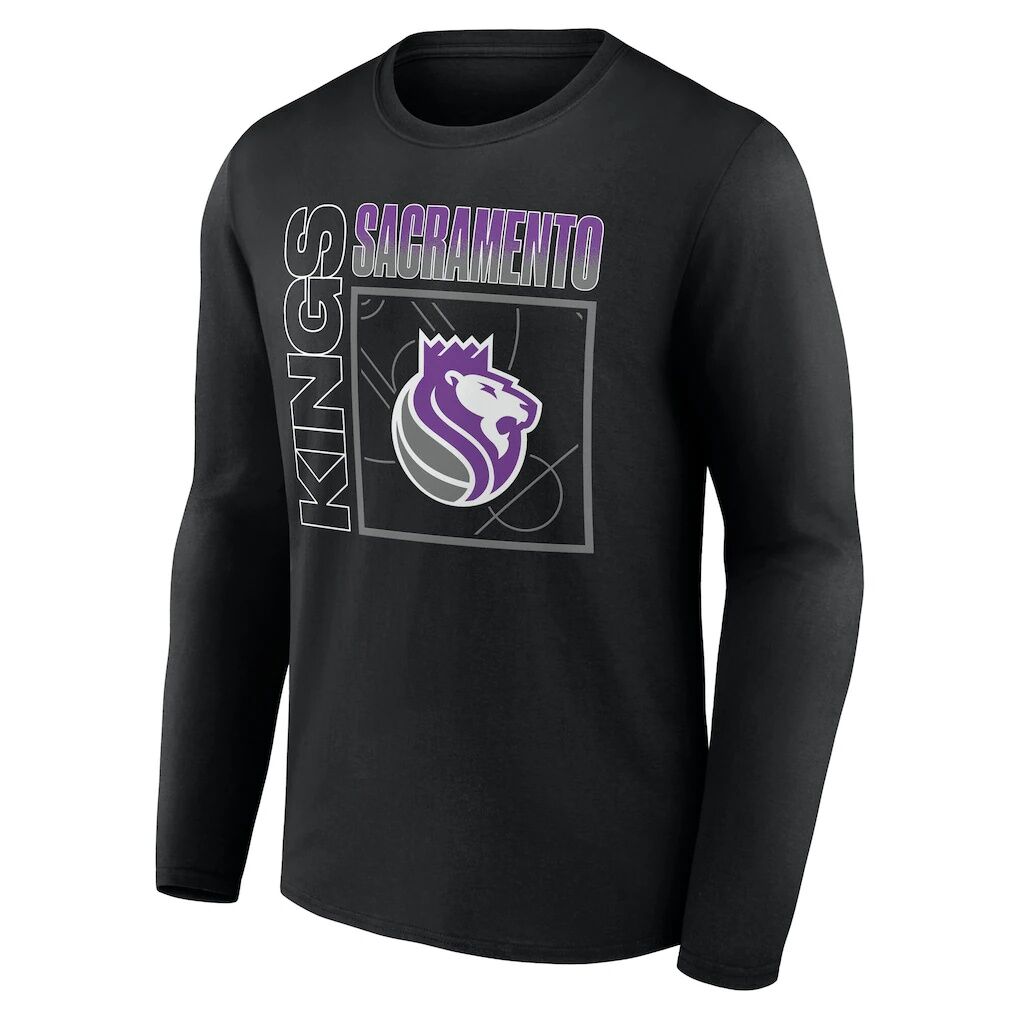 Sacramento Kings  Home Court Pop Personalized Name & Number Long Sleeve T-Shirt