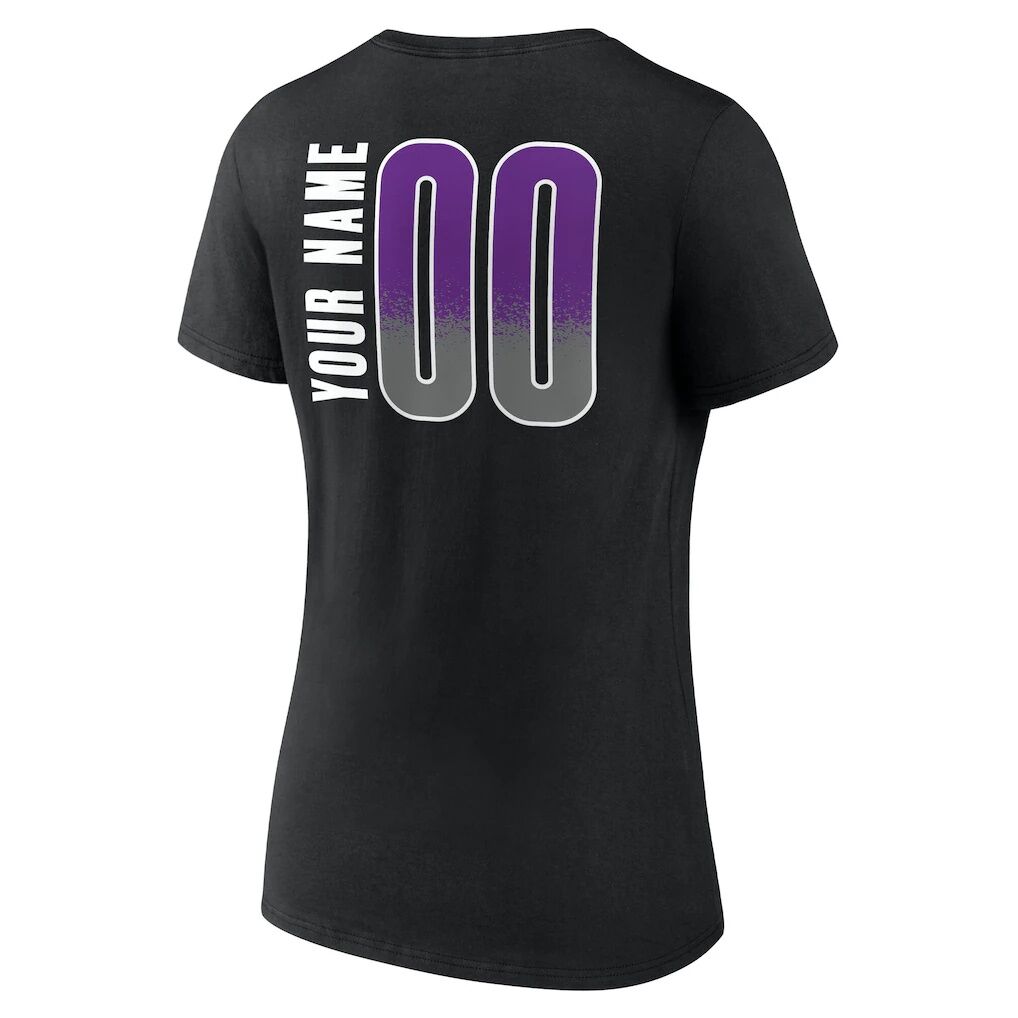 Sacramento Kings Women's Home Court Pop Personalized Name & Number V-Neck T-Shirt