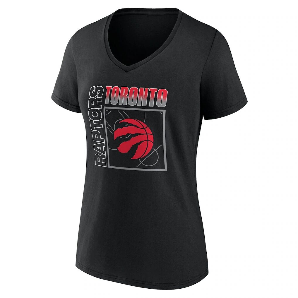 Toronto Raptors Women's Home Court Pop Personalized Name & Number V-Neck T-Shirt