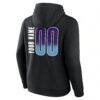 Utah Jazz Big & Tall Home Court Pop Personalized Name & Number Hoodie - Black - Detail View