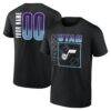 Utah Jazz Big & Tall Home Court Pop Personalized Name & Number T-Shirt - Black - Front View