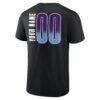 Utah Jazz Home Court Pop Personalized Name & Number T-Shirt - Black - Detail View
