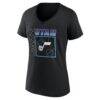 Utah Jazz Women's Home Court Pop Personalized Name & Number V-Neck T-Shirt - Black - Side View