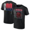 Washington Wizards Big & Tall Home Court Pop Personalized Name & Number T-Shirt - Black - Front View