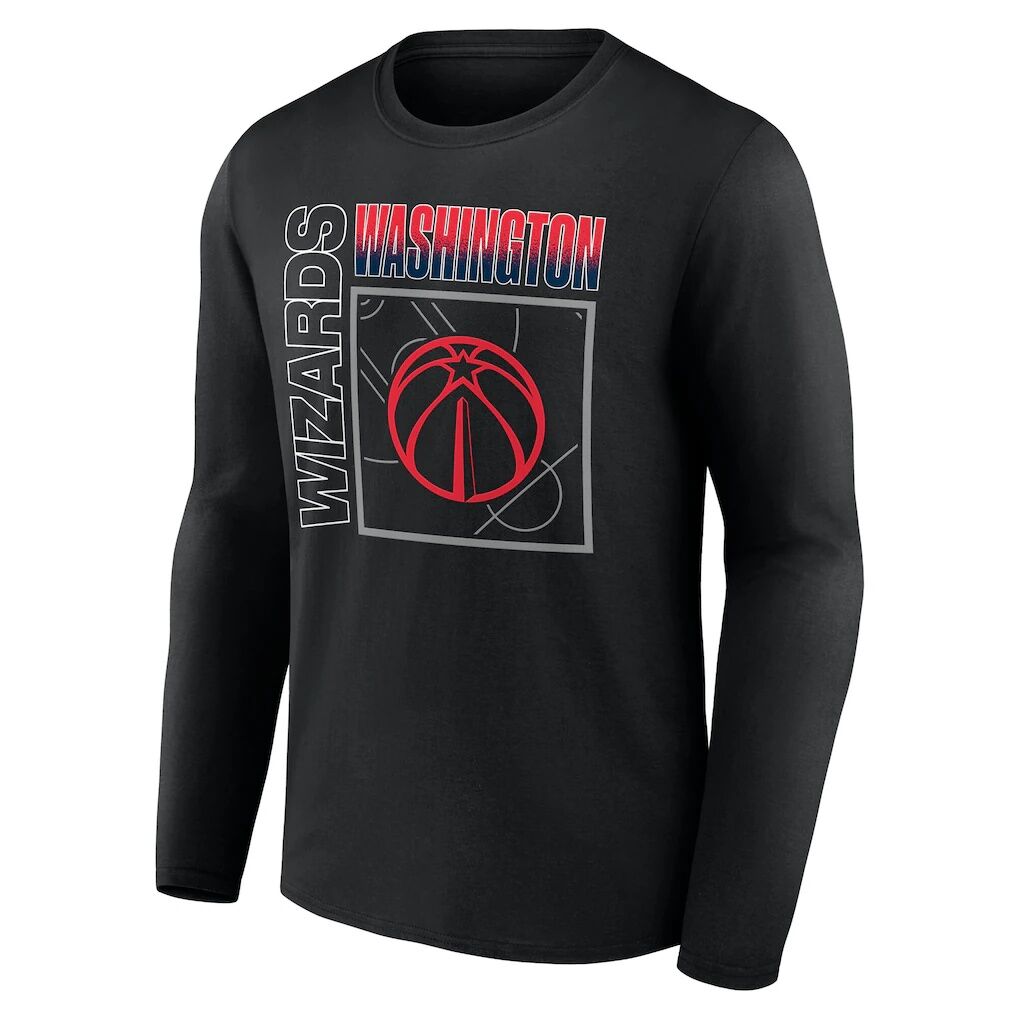 Washington Wizards  Home Court Pop Personalized Name & Number Long Sleeve T-Shirt