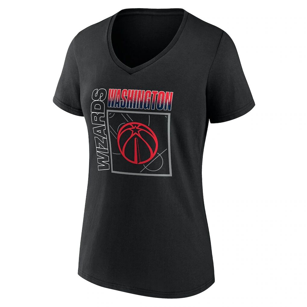 Washington Wizards Women's Home Court Pop Personalized Name & Number V-Neck T-Shirt