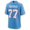 Peter Skoronski Tennessee Titans Nike Game Jersey - - Detail View