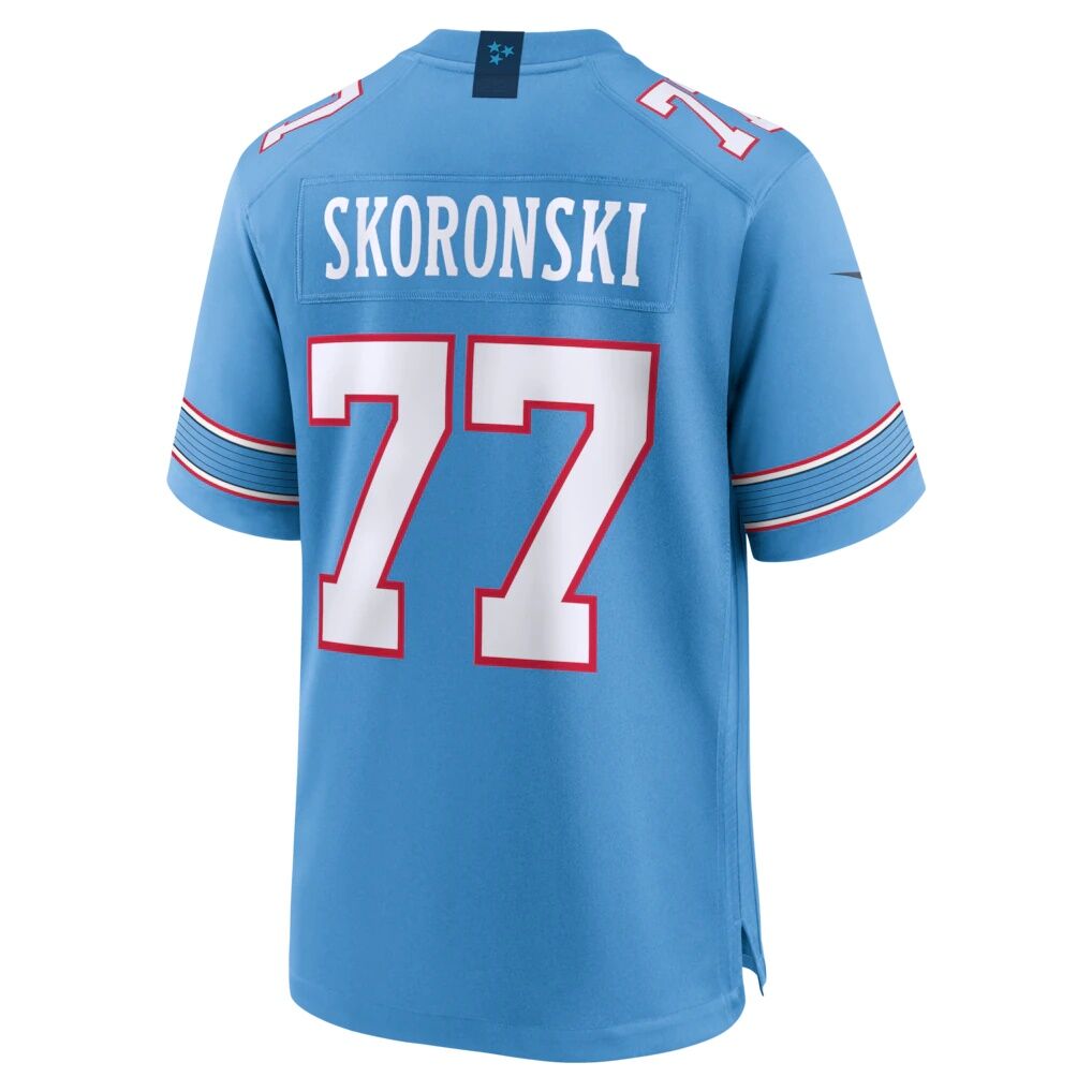 Peter Skoronski Tennessee Titans Nike Game Jersey - Light Blue